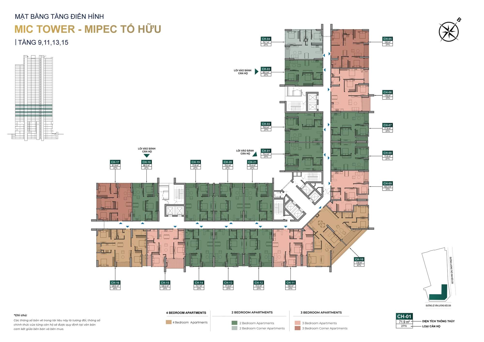 mặt bằng chung cư mipec tố hữu 54 tố hữu