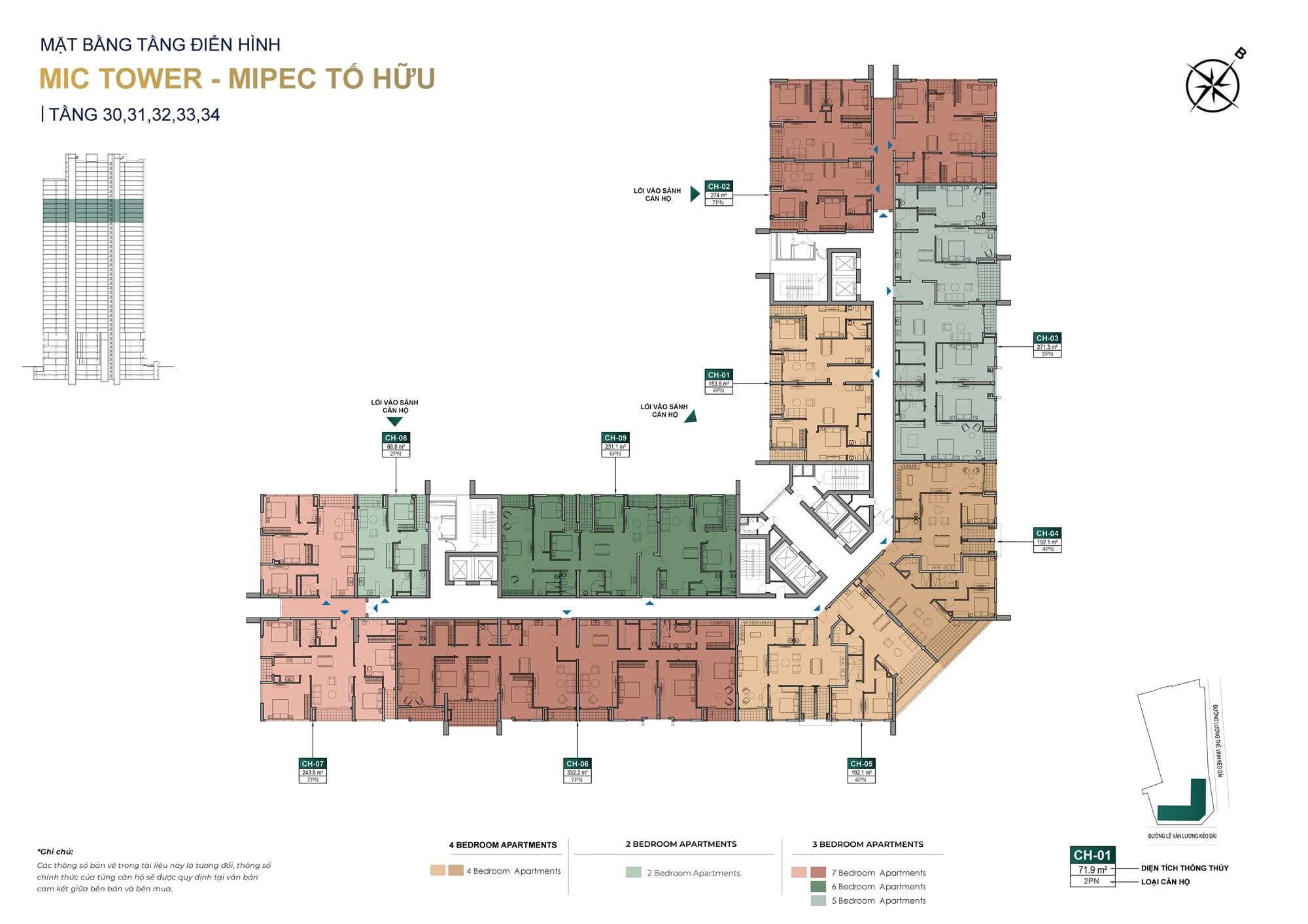 mặt bằng chung cư mipec tố hữu 54 tố hữu